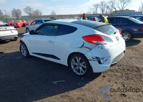 2016 Hyundai Veloster из США, поврежденный, VIN KMHTC6AD8GU265434